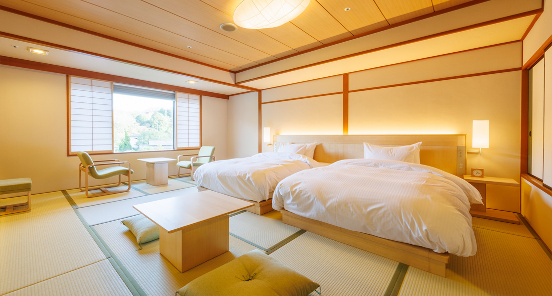 >和室スーペリアツイン／日本庭園側