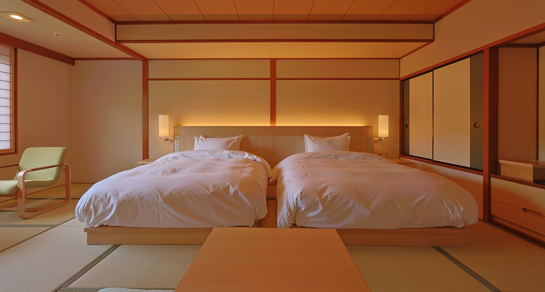 >和室スーペリアツイン／日本庭園側